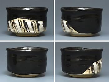 Amazon.co.jp: 瀬戸窯 加藤釥 (造) 黒織部ぐい呑み 共箱 酒器 盃 杯